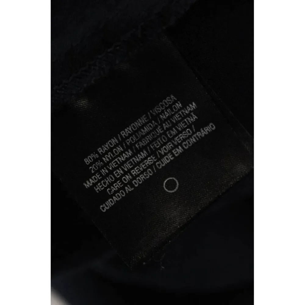 T Tahari Women Shirt Dress Navy Collared Long Sleeve Button Rayon Size S - Picture 5 of 7